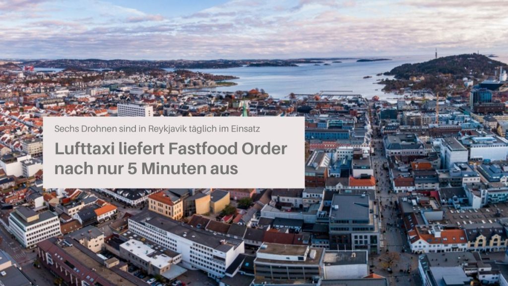 Fastfood-Lieferung in Reykjavik