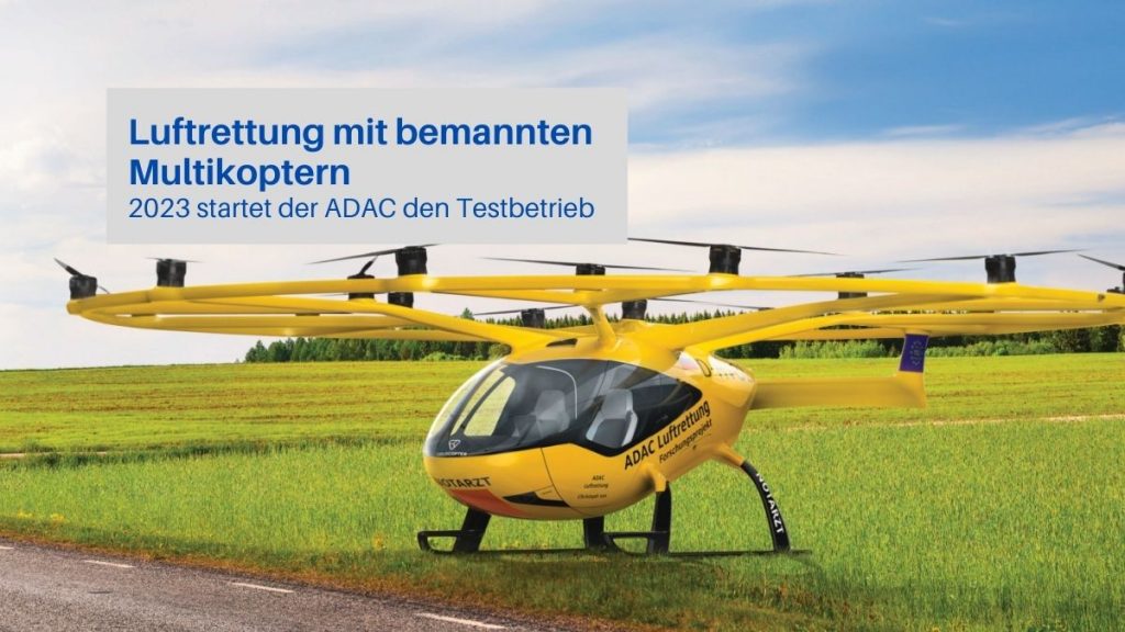 ADAC Luftrettung per Multikopter. Foto: ADAC Presse